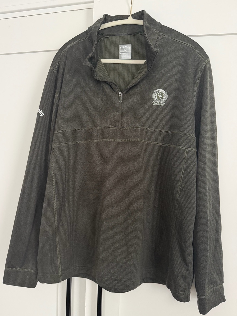 Men’s Callaway Olive Green Quarter-Zip Pullover